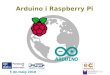 Arduino i Raspberry Pi2018/05/02  · Arduino i Raspberry Pi Part d'Arduino (matí) 2 1. El microcontrolador Arduino 2. Sensors i actuadors. Exemples pràctics 3. Maneres de programar