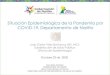 Presentación de PowerPoint...IRA, por nuevo Coronavirus –COVID-19 Casos departamento de Nariño / Octubre 21de 2020 Fuente : Instituto Departamental de Salud , SIVIGILA, Epidemiologia