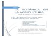 LA BOTÁNICA EN LA AGRICULTURAvinculacion.dgire.unam.mx/vinculacion-1/Memoria-Congreso... · 2018. 10. 3. · Iniciamos este texto con la historia de la botánica y la agricultura,