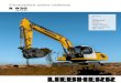 Excavadora sobre cadenas R 920 - Liebherr · 2021. 3. 17. · Excavadora sobre cadenas R 920 Generación 5 Motor: 110 kW / 150 CV Nivel IIIA Peso operativo: 21.000 – 21.500 kg Capacidad