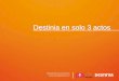 Destinia en solo 3 actos · 2 millones de clientes +30 idiomas 200 mil visitas diarias Móvil 21% de las reservas en 2015 Destinia en solo 3 actos 5 +600 aerolíneas +300.000 hoteles