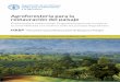 Agroforesteria para la restauración del paisaje · 2021. 2. 9. · • Los sistemas agroforestales que proporcionan una cubierta de dosel permanente pueden ser opciones valiosas