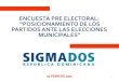 ENCUESTA PRE ELECTORAL: “POSIIONAMINTO LOS PARTIDOS … · 2021. 7. 21. · ENCUESTA PRE ELECTORAL: ... ESCENARIO DE PARTICIPACIÓN ELECTORAL En las eleccionesmunicipales del 16