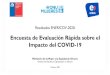 Encuesta de Evaluación Rápida sobre el Impacto del COVID-19 · Resultados ENERICOV-2020: Encuesta de Evaluación Rápida sobre el Impacto del COVID-19 ... Como instrumento de medición
