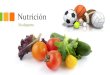 Nutrición · 2021. 5. 28. · Definición de nutrición • É o proceso biolóxico a través do cal os organismos asimilan alimentos ou nutrientes para a realización das súas