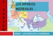 Los imperios medievales · 2020. 3. 19. · 1. Nombre los imperios que aparecen representados en el mapa. 2. ¿Cuál de ellos tuvo una mayor extensión territorial? 3. A este mapa