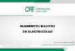 ELEMENTOS BASICOS DE ELECTRICIDAD
