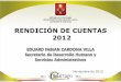 RENDICIÓN DE CUENTAS 2012 - Cartago