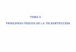 TEMA II PRINCIPIOS FÍSICOS DE LA TELEDETECCIÓN