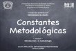Metodología de diseño Constantes