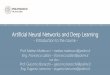 Artificial Neural Networks and Deep Learning