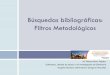 Búsquedas bibliográficas: Filtros Metodológicos