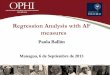 Regression Analysis with AF measures