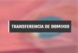 TRANSFERENCIA DE DOMINIO - NIC Argentina