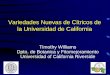 Variedades Nuevas de Cítricos de la Universidad de California