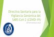 Directiva Sanitaria para la Vigilancia Genómica del SARS 