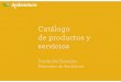 Catálogo de productos y servicios - Andanatura