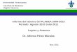 Informe del labores del PLADEA 2009-2013 Periodo: Agosto 