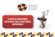 CONCLUSIONES OFICINA DE CONTROL INTERNO