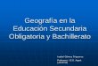 Geografía en la Educación Secundaria Obligatoria y 