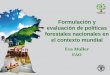 Formulación y evaluación de políticas forestales 