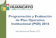 Programación y Evaluación de Plan Operativo Institucional 