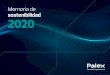 Memoria de sostenibilidad 2020 - palexmedical.com