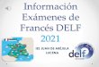 Información Exámenes de Francés DELF 2021