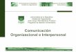 Comunicación Organizacional e Interpersonal