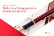 Máster Online en Didáctica y Pedagogía de la Enseñanza Musical