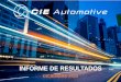 INFORME DE RESULTADOS - CIE Automotive