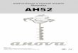 Instrucciones y manual usuario Ahoyador AH52 - Anova