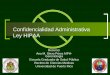 Confidencialidad Administrativa Ley HIPAA