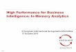 High Performance for Business Intelligence: In-Memory 