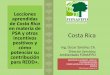 Lecciones de Costa Rica - Corporación Aldea Global