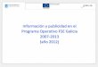 Información y publicidad en el Programa Operativo FSE 