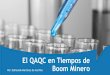 El QAQC en Tiempos de Boom Minero - comisionminera.cl