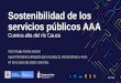 Sostenibilidad de los servicios públicos AAA