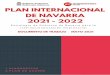 2021 - 2022 DE NAVARRA PLAN INTERNACIONAL
