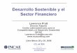 Desarrollo Sostenible y el Sector Financiero