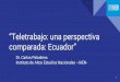 “Teletrabajo: una perspectiva comparada: Ecuador”