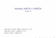 Modelos ARCH e GARCH Aula 8 - Hedibert