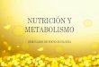 NUTRICIÓN Y METABOLISMO