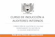 CURSO DE INDUCCIÓN A AUDITORES INTERNOS - SGI-UNACH