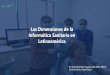 Las Dimensiones de la Informática Sanitaria en Latinoamérica