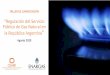 ^Regulación del Servicio Público de Gas Natural en