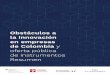 Obstáculos a la innovación en empresas de Colombia y 