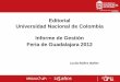 Editorial Universidad Nacional de Colombia Informe de 