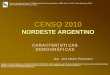 CENSO 2010 Población del Nordeste argentino
