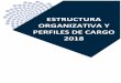 ESTRUCTURA ORGANIZATIVA Y PERFILES DE CARGO 2018